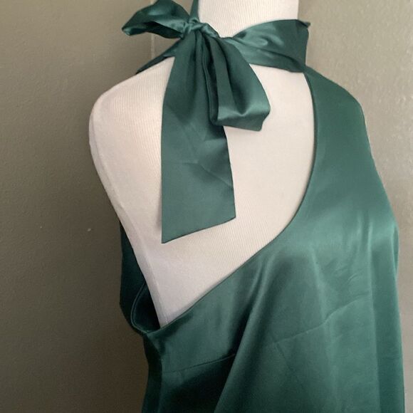 NWT NSR Emerald Green Jazzy One Shoulder Blouse - Picture 3 of 14